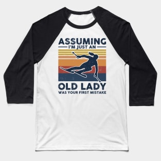 Assuming I'm just An Old Lady Baseball T-Shirt